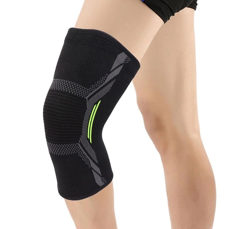 Running Gear Knee - Enkele kniebeschermer Gebreid nylon Sportrijden Beschermende