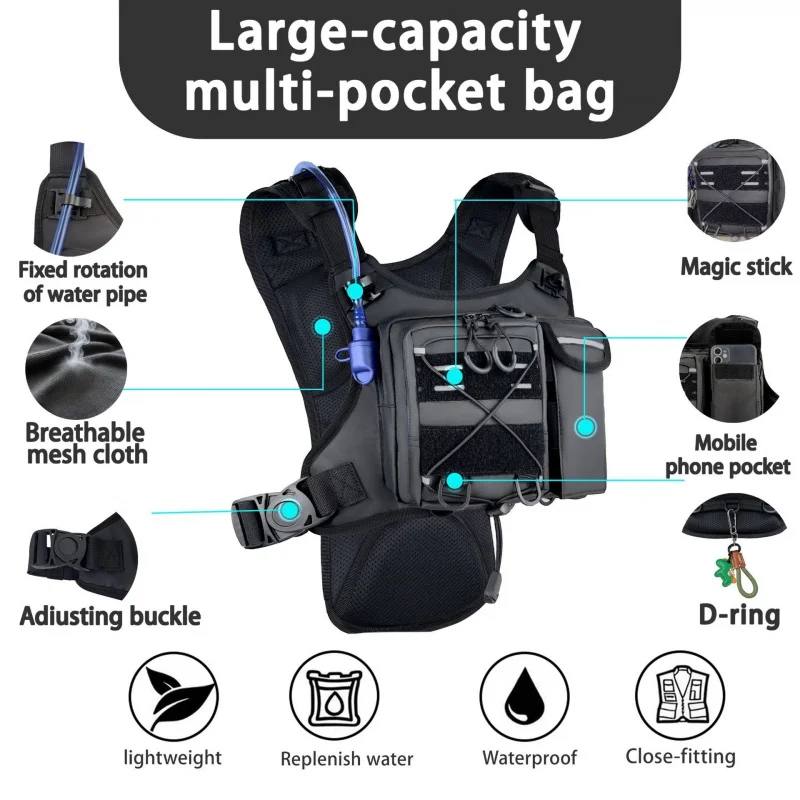 High And Running Gear - ​ Hoogwaardige tactische vest borsttas met