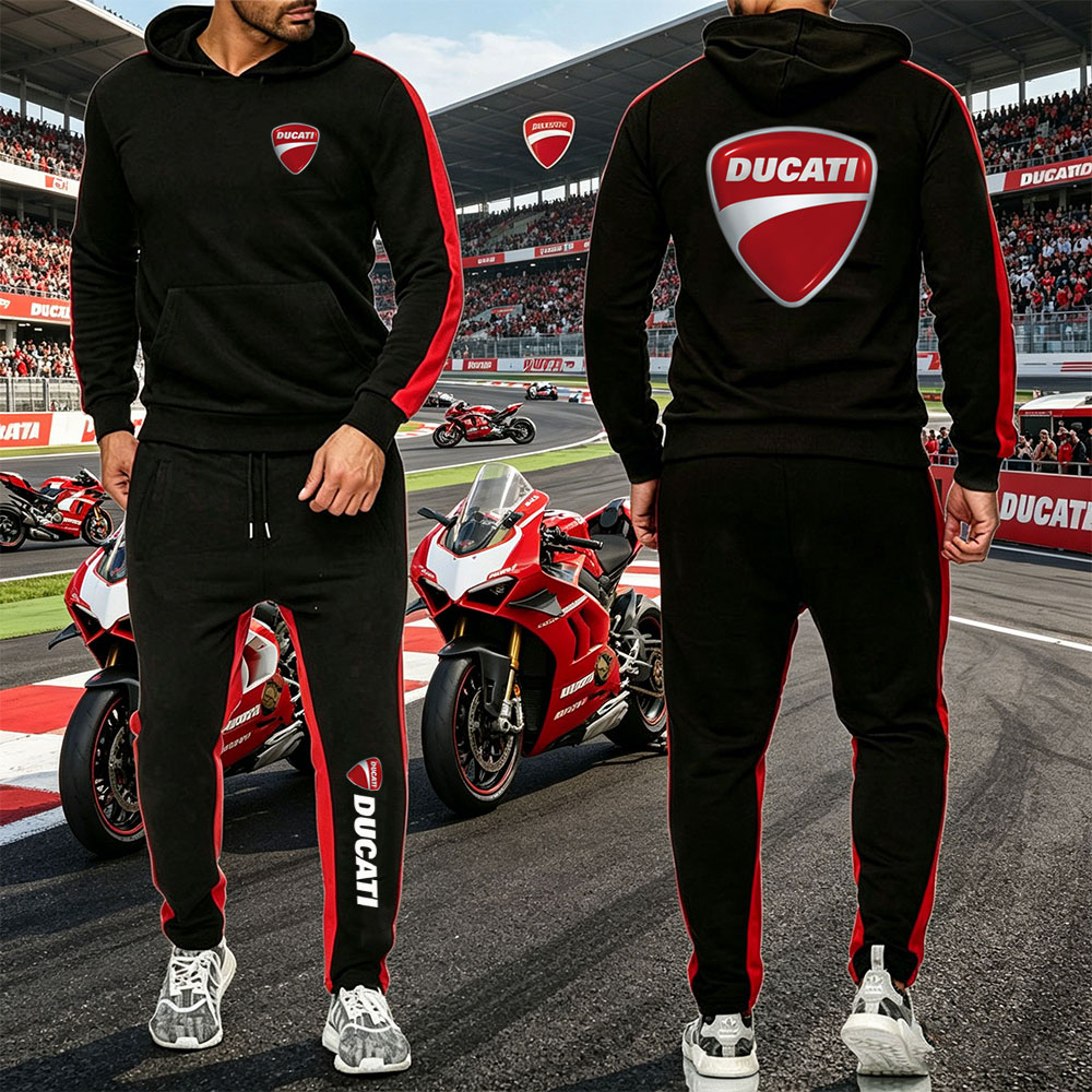 Running Gear Motor - 2026 Mannen Trainingspak Ducati motor Gedrukt