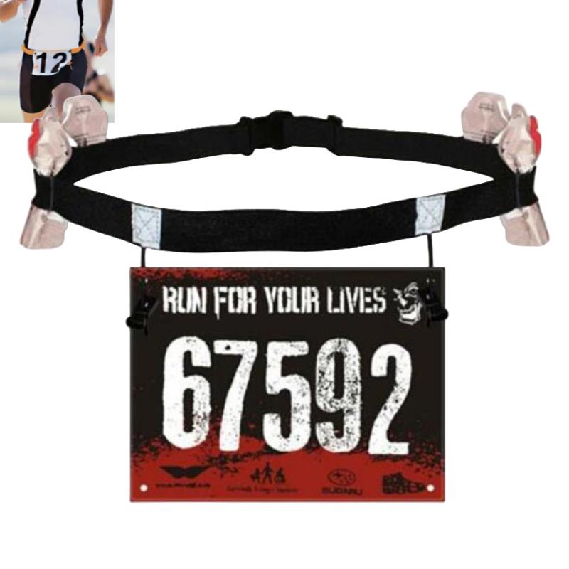 Running Gear Motor - Outdoor Running Heupriem Triathlon Marathon Racenummerriem