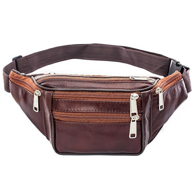 Running Gear Belt - Lederen Heren Taille Borsttas Dunne Buitensporten