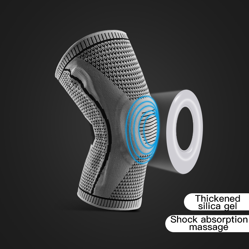   Elastische siliconen kniebra - Running Gear Knee recensie en prijs